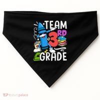 Team Third Grade Cute Funny USA-Made Doggie Bandana thumb 0