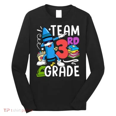 Team Third Grade Cute Funny Long Sleeve Shirt