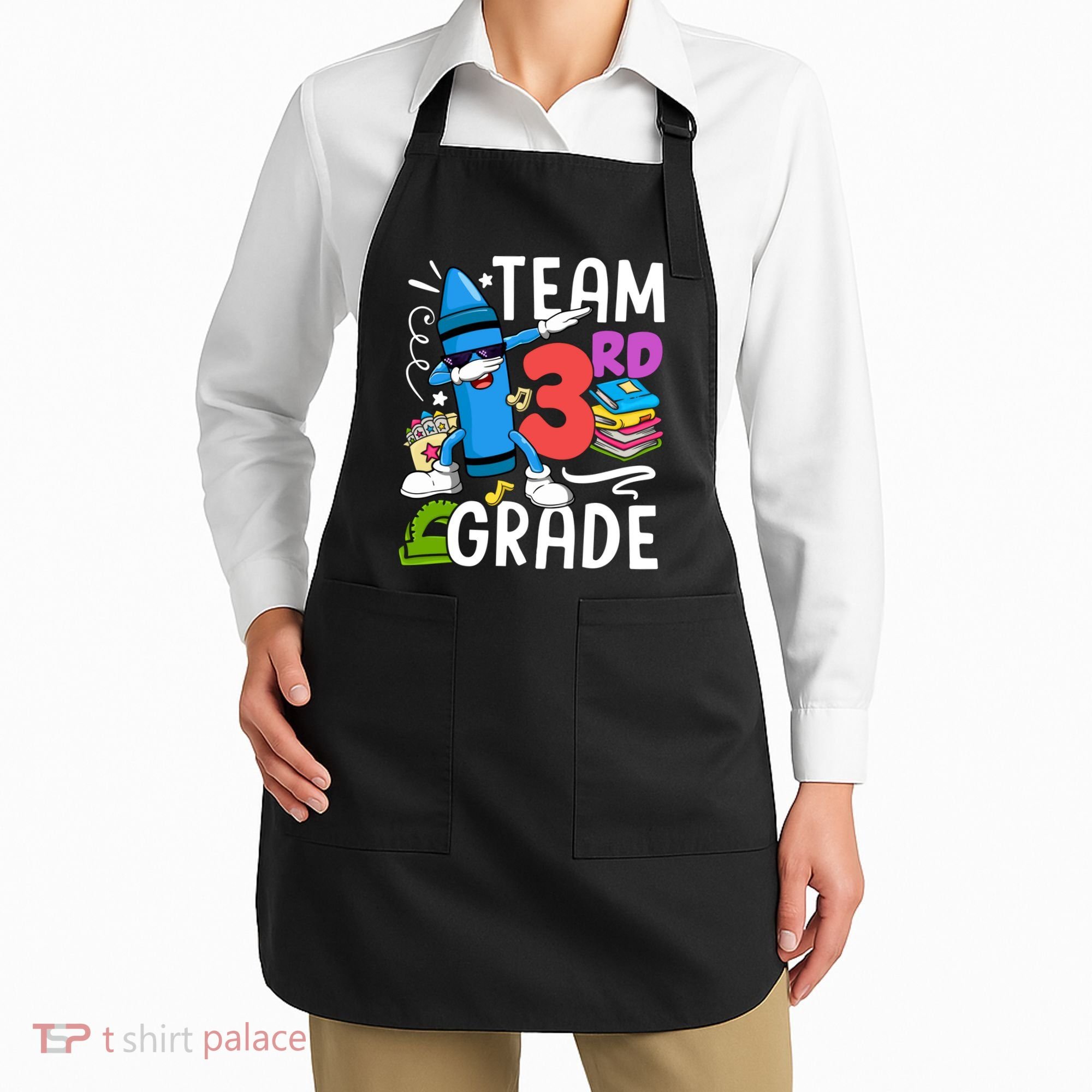 Team Third Grade Cute Funny Apron