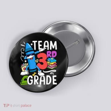 Team Third Grade Cute Funny Button