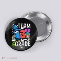 Team Third Grade Cute Funny Button thumb 0