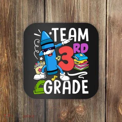 Team Third Grade Cute Funny Coaster