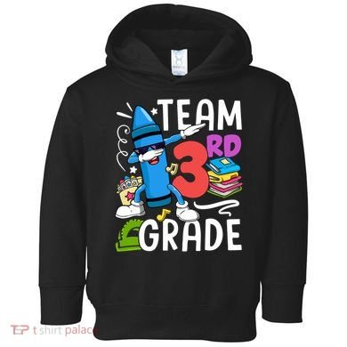 Team Third Grade Cute Funny Toddler Hoodie