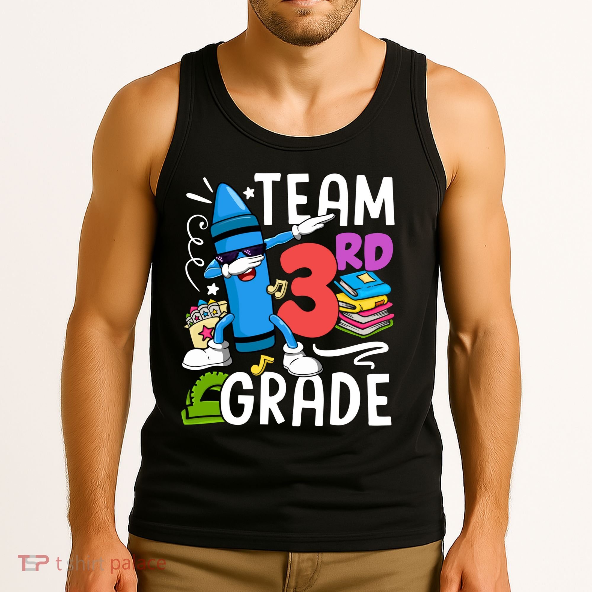 Team Third Grade Cute Funny Tank Top