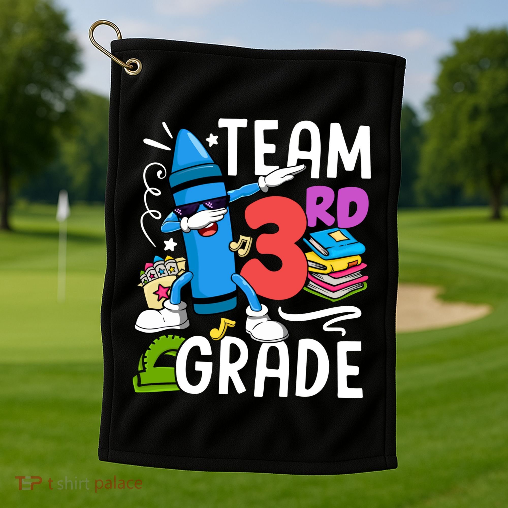 Team Third Grade Cute Funny Golf Towel