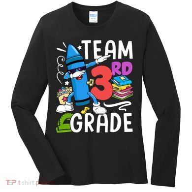 Team Third Grade Cute Funny Women's Long Sleeve Shirt