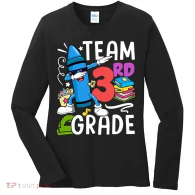 Team Third Grade Cute Funny Women's Long Sleeve Shirt