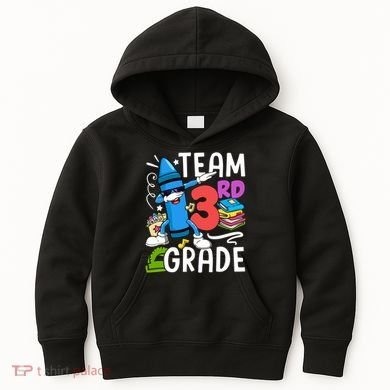 Team Third Grade Cute Funny Kids Hoodie