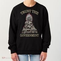 Trust The Government Skull Native American Chief Women's Sweatshirt thumb 0