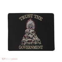 Trust The Government Skull Native American Chief Mousepad thumb 0
