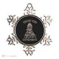 Trust The Government Skull Native American Chief Ornament thumb 0