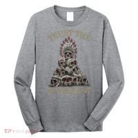 Trust The Government Skull Native American Chief Long Sleeve Shirt thumb 0