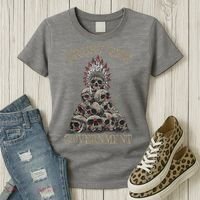 Trust The Government Skull Native American Chief Women's T-Shirt thumb 3