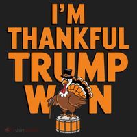 Trump Thanksgiving Gift IM Thankful Trump Won Cute Gift Golf Towel thumb 3
