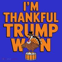 Trump Thanksgiving Gift IM Thankful Trump Won Cute Gift Hoodie thumb 2