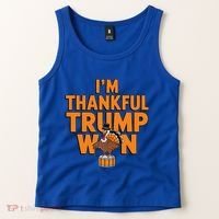 Trump Thanksgiving Gift IM Thankful Trump Won Cute Gift Tank Top thumb 2