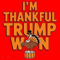 Trump Thanksgiving Gift IM Thankful Trump Won Cute Gift Santa Hat thumb 1