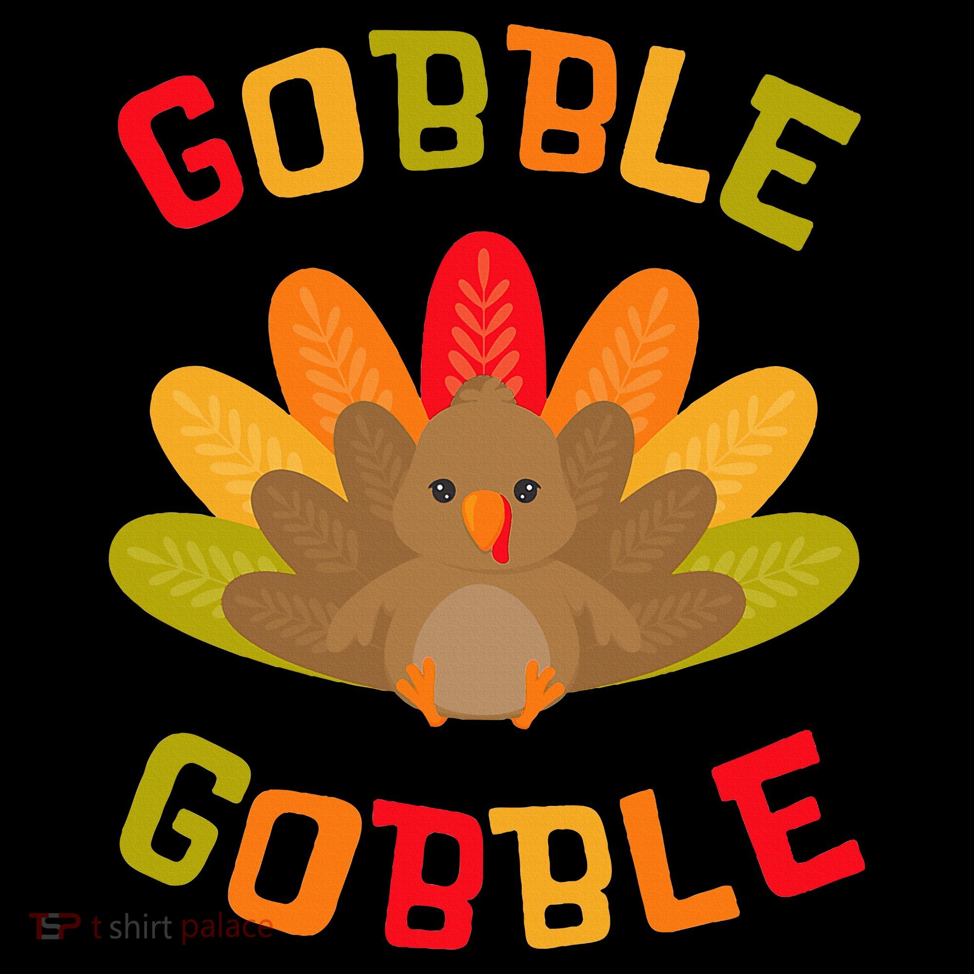 Thanksgiving Turkey Gobble USA-Made Doggie Bandana