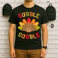 Thanksgiving Turkey Gobble T-Shirt thumb 6
