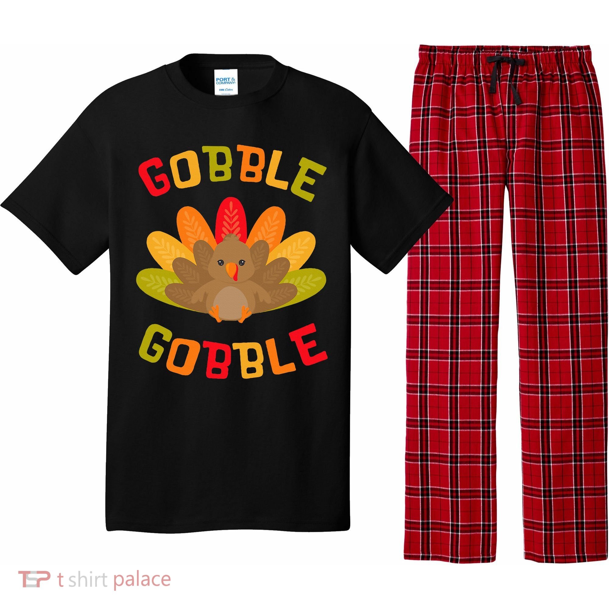 Thanksgiving Turkey Gobble Pajama Set