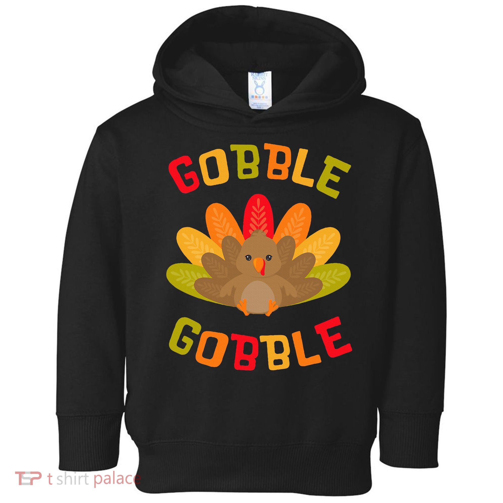 Thanksgiving Turkey Gobble Toddler Hoodie
