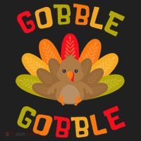 Thanksgiving Turkey Gobble Golf Towel thumb 3