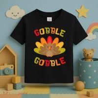 Thanksgiving Turkey Gobble Toddler T-Shirt thumb 3