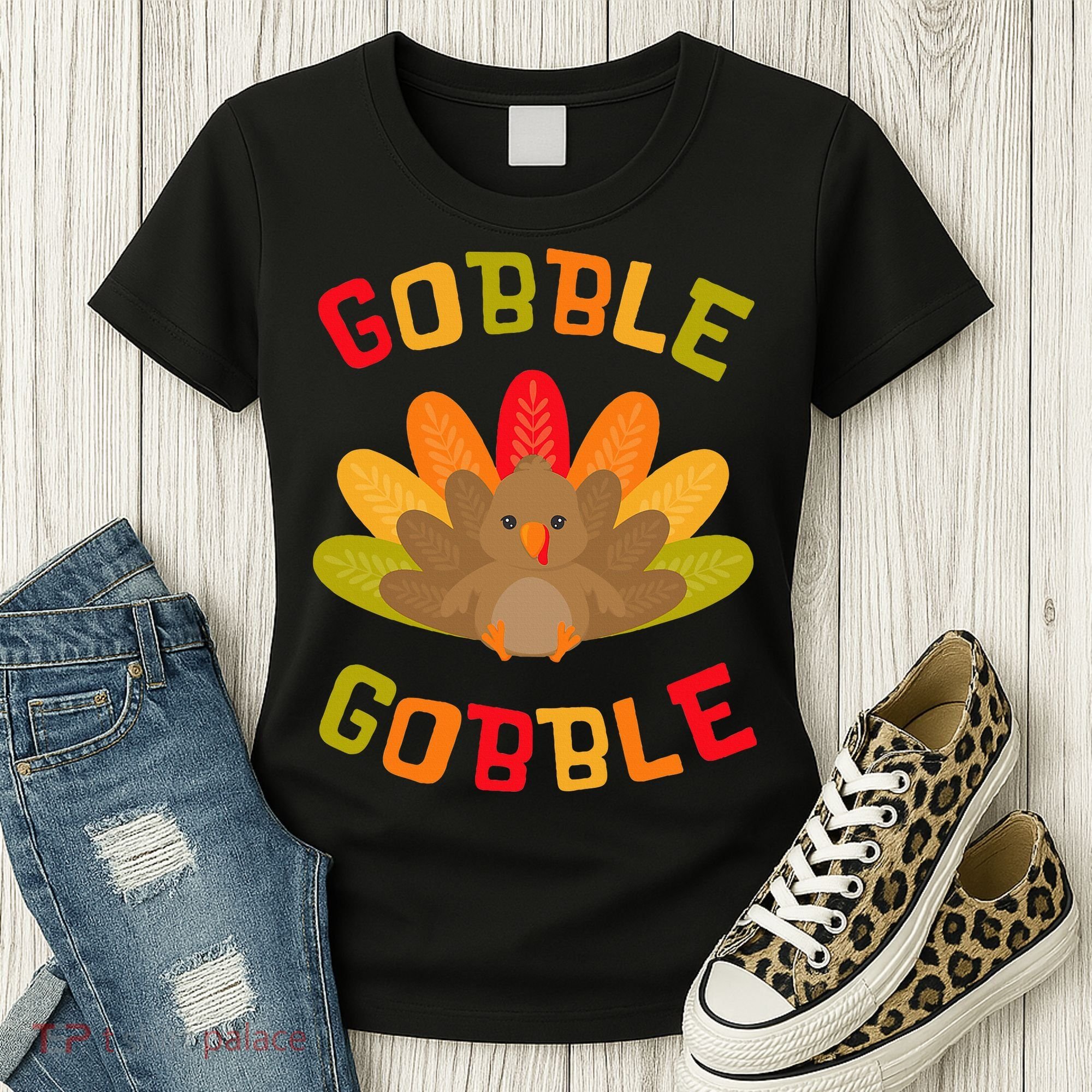 Thanksgiving Turkey Gobble Women's T-Shirt