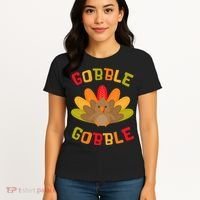 Thanksgiving Turkey Gobble Women's T-Shirt thumb 4