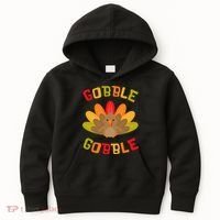 Thanksgiving Turkey Gobble Kids Hoodie thumb 0