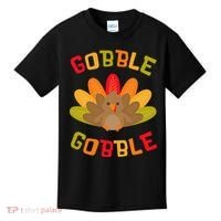 Thanksgiving Turkey Gobble Kids T-Shirt thumb 0