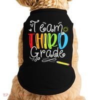 Team Third Grade Back To School 3rd Teacher Student Doggie Tank thumb 0
