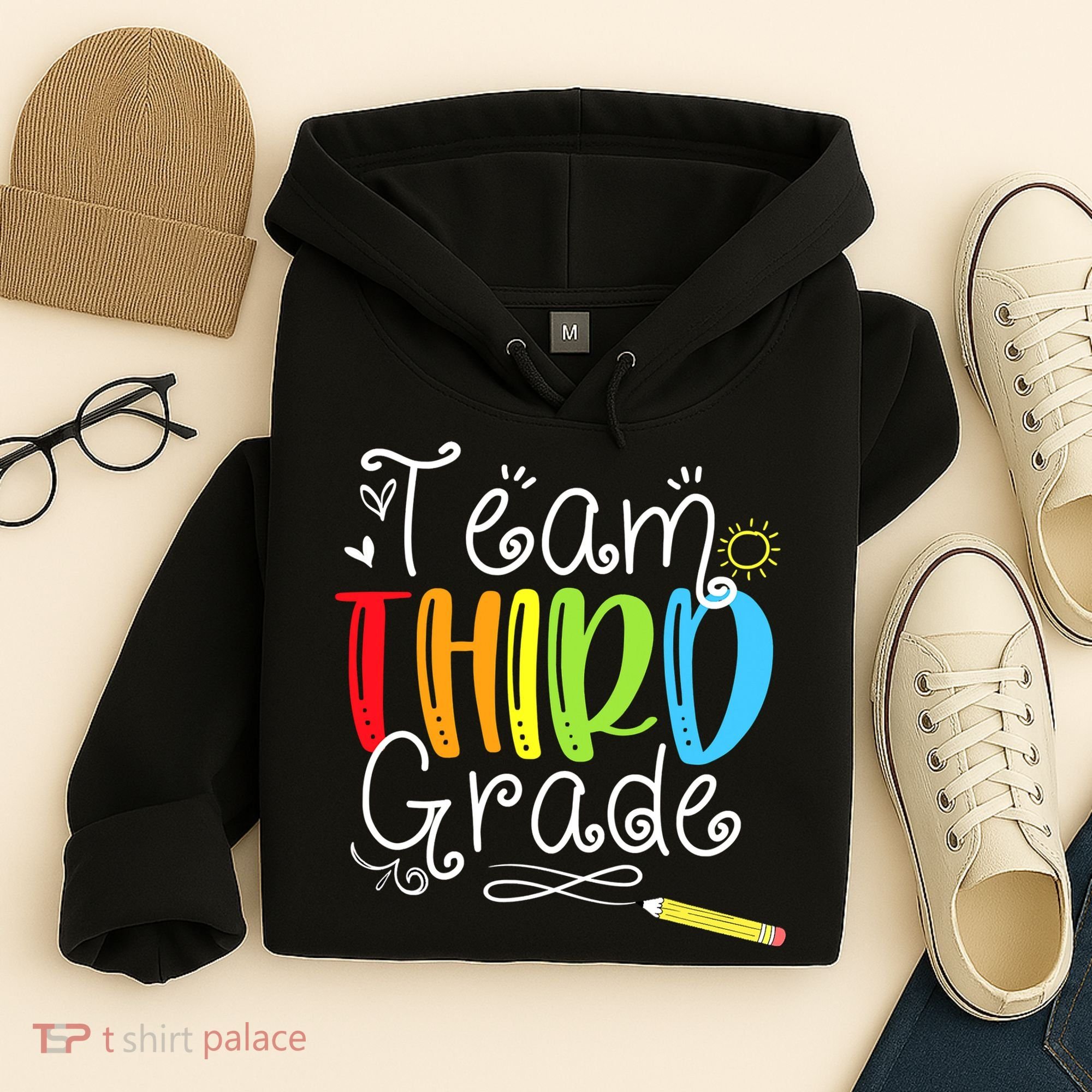 Team Third Grade Back To School 3rd Teacher Student Hoodie