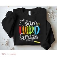 Team Third Grade Back To School 3rd Teacher Student Sweatshirt thumb 2