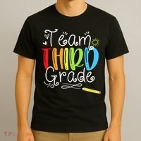 Team Third Grade Back To School 3rd Teacher Student T-Shirt thumb 3