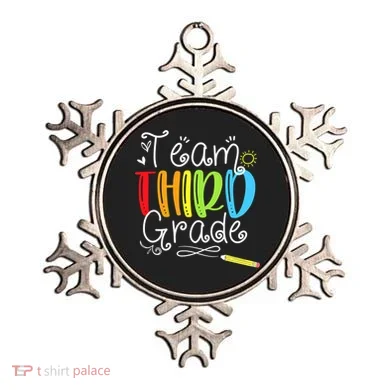 Team Third Grade Back To School 3rd Teacher Student Ornament