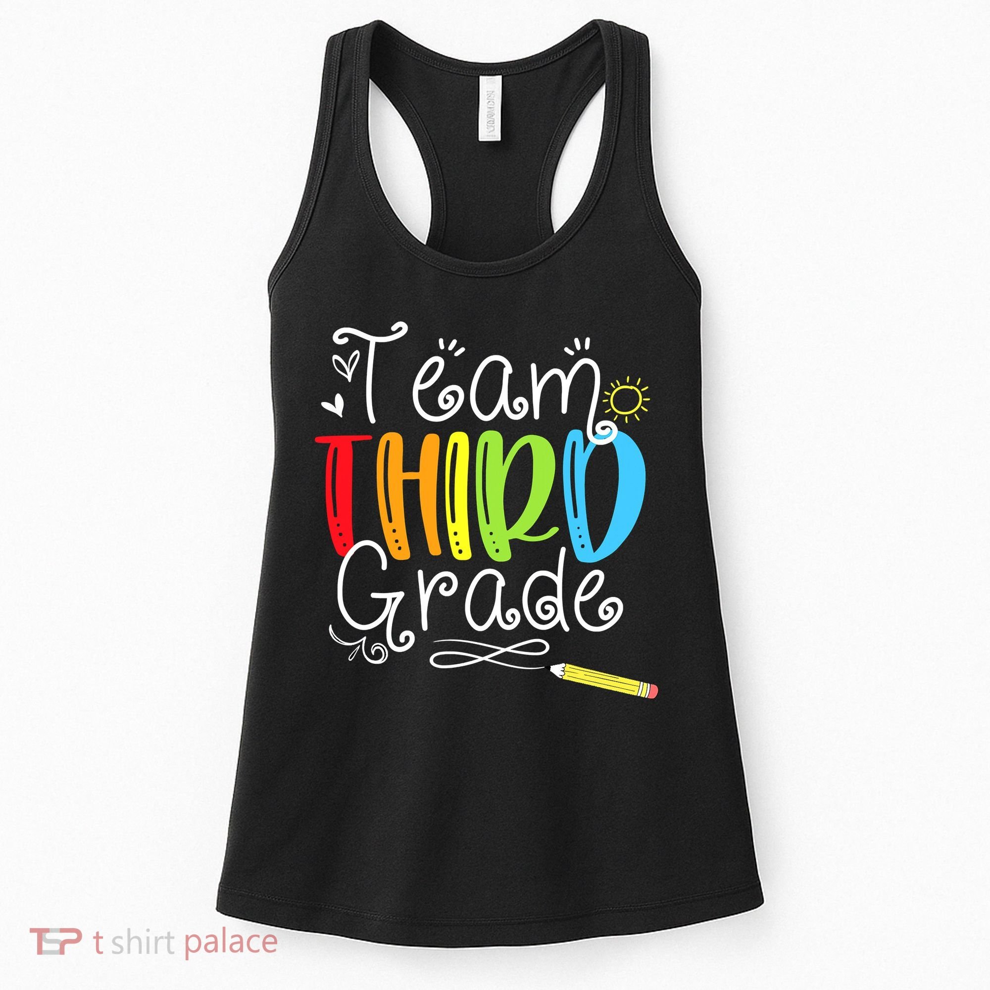 Team Third Grade Back To School 3rd Teacher Student Women's Tank Top