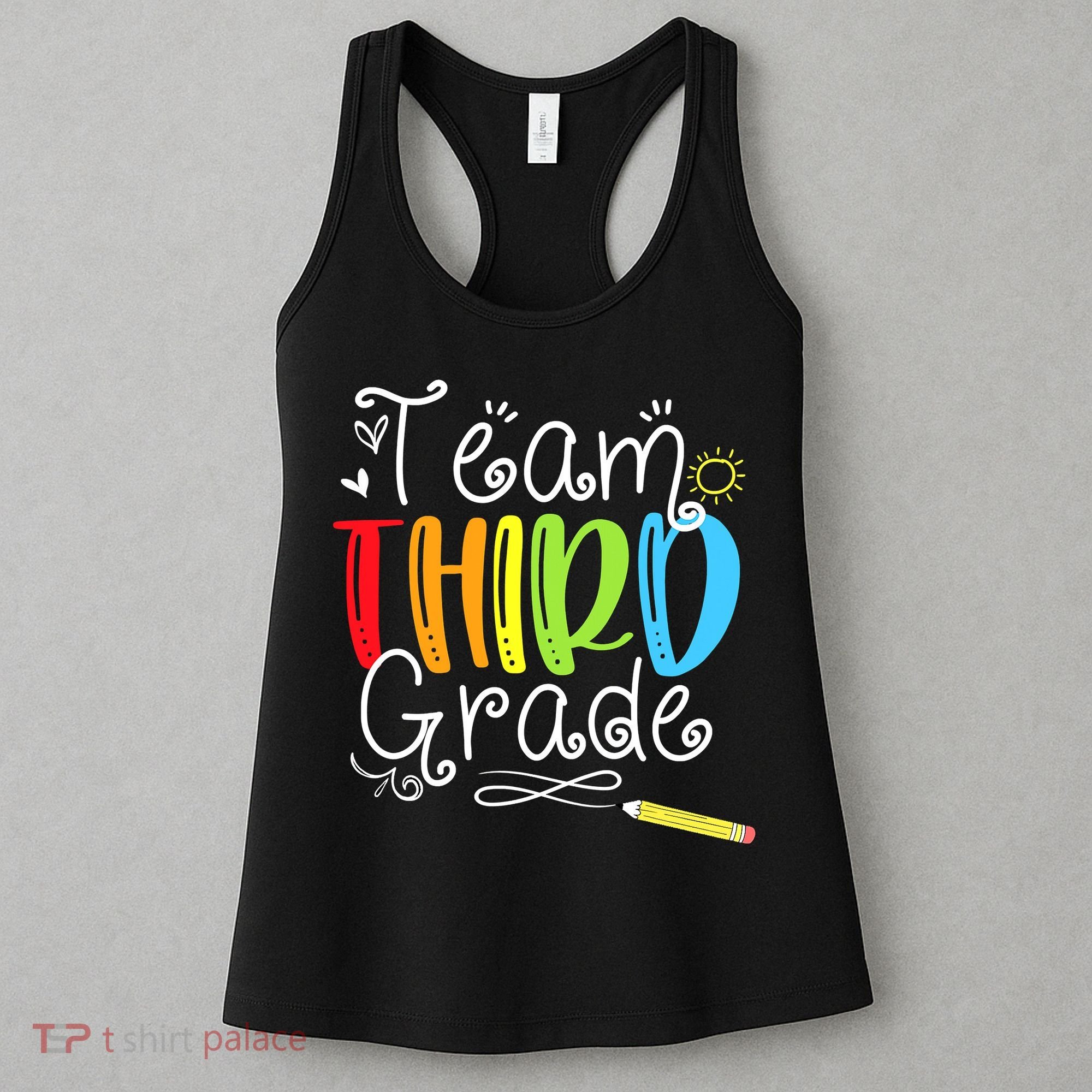 Team Third Grade Back To School 3rd Teacher Student Women's Tank Top