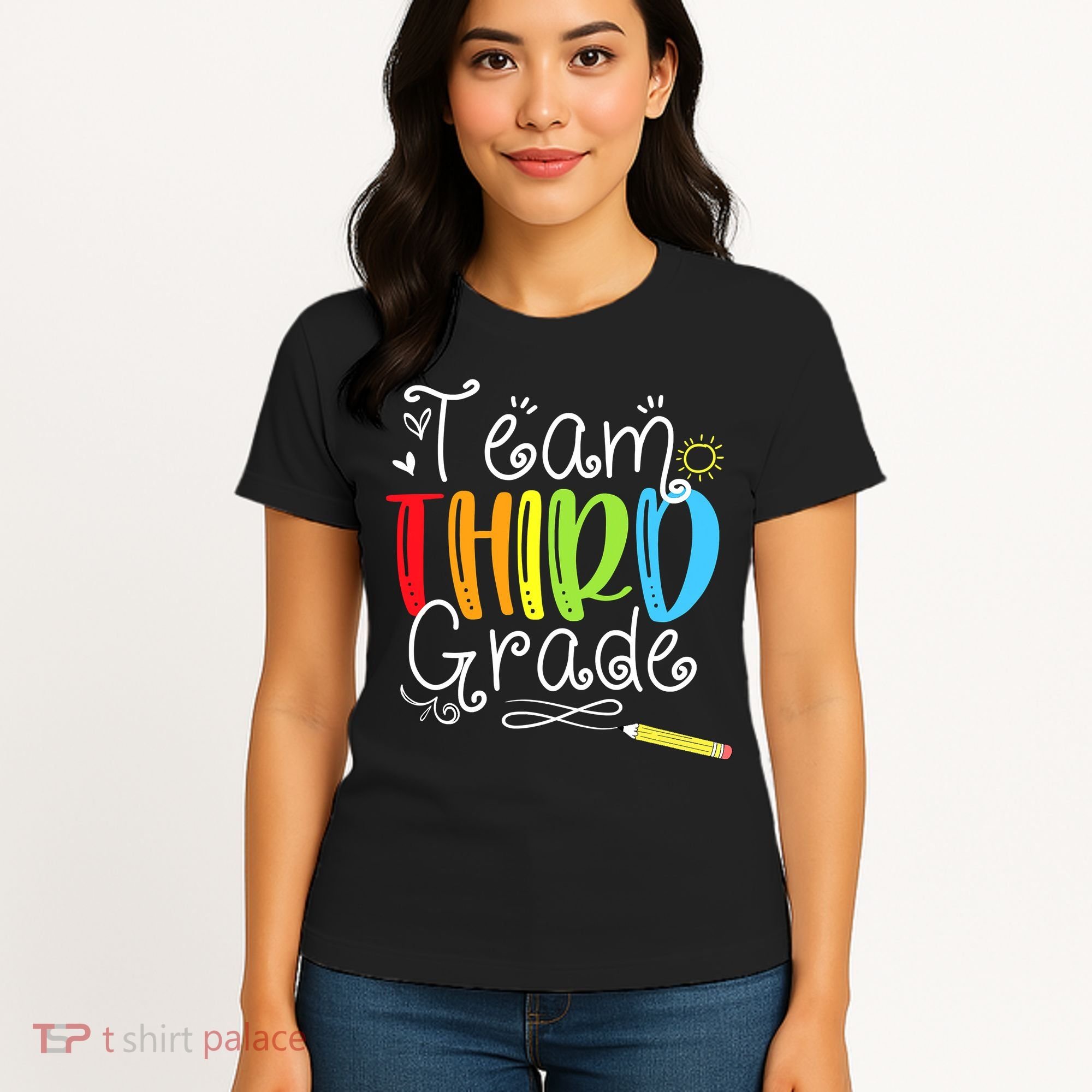 Team Third Grade Back To School 3rd Teacher Student Women's T-Shirt