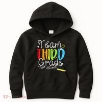 Team Third Grade Back To School 3rd Teacher Student Kids Hoodie thumb 0