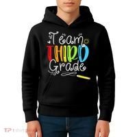 Team Third Grade Back To School 3rd Teacher Student Kids Hoodie thumb 4