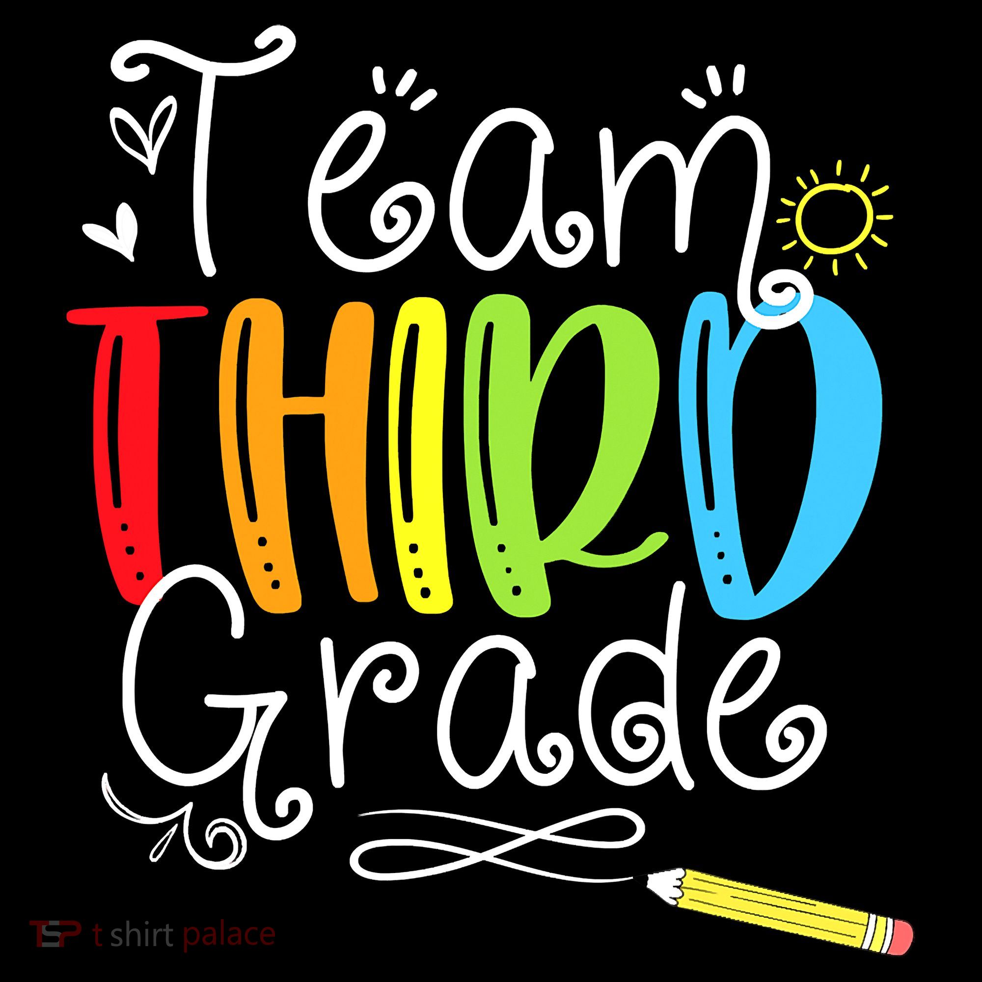 Team Third Grade Back To School 3rd Teacher Student Kids T-Shirt
