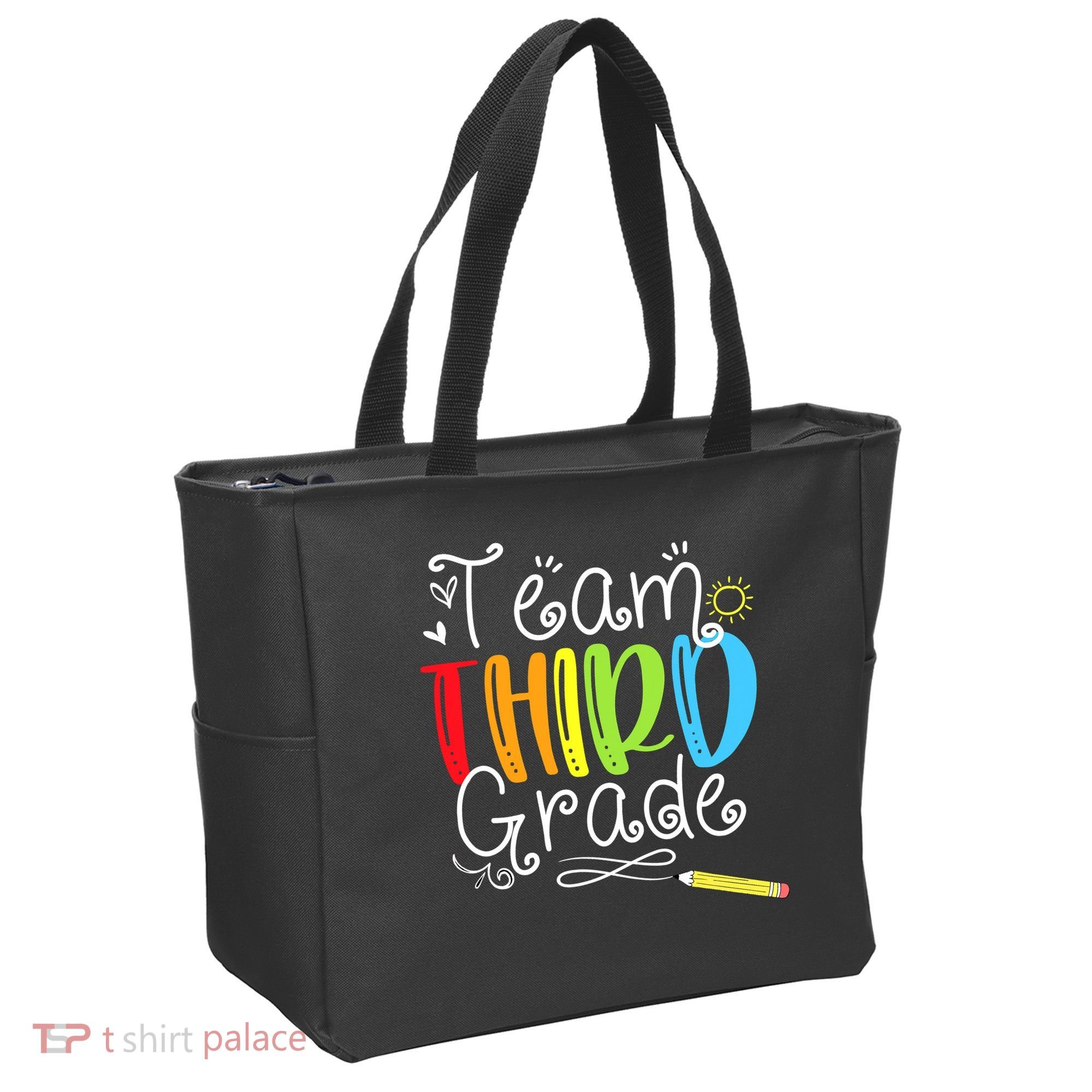 Team Third Grade Back To School 3rd Teacher Student Tote Bag