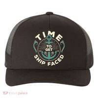 Time To Get Ship Faced Funny Cruise Yupoong Adult 5-Panel Trucker Hat thumb 0