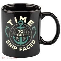 Time To Get Ship Faced Funny Cruise 11oz C Handle Ceramic Mug thumb 0