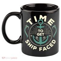 Time To Get Ship Faced Funny Cruise 11oz C Handle Ceramic Mug thumb 2