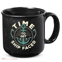 Time To Get Ship Faced Funny Cruise 15oz Campfire Ceramic Mug thumb 0