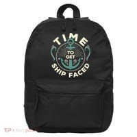 Time To Get Ship Faced Funny Cruise 16 in Basic Backpack thumb 0