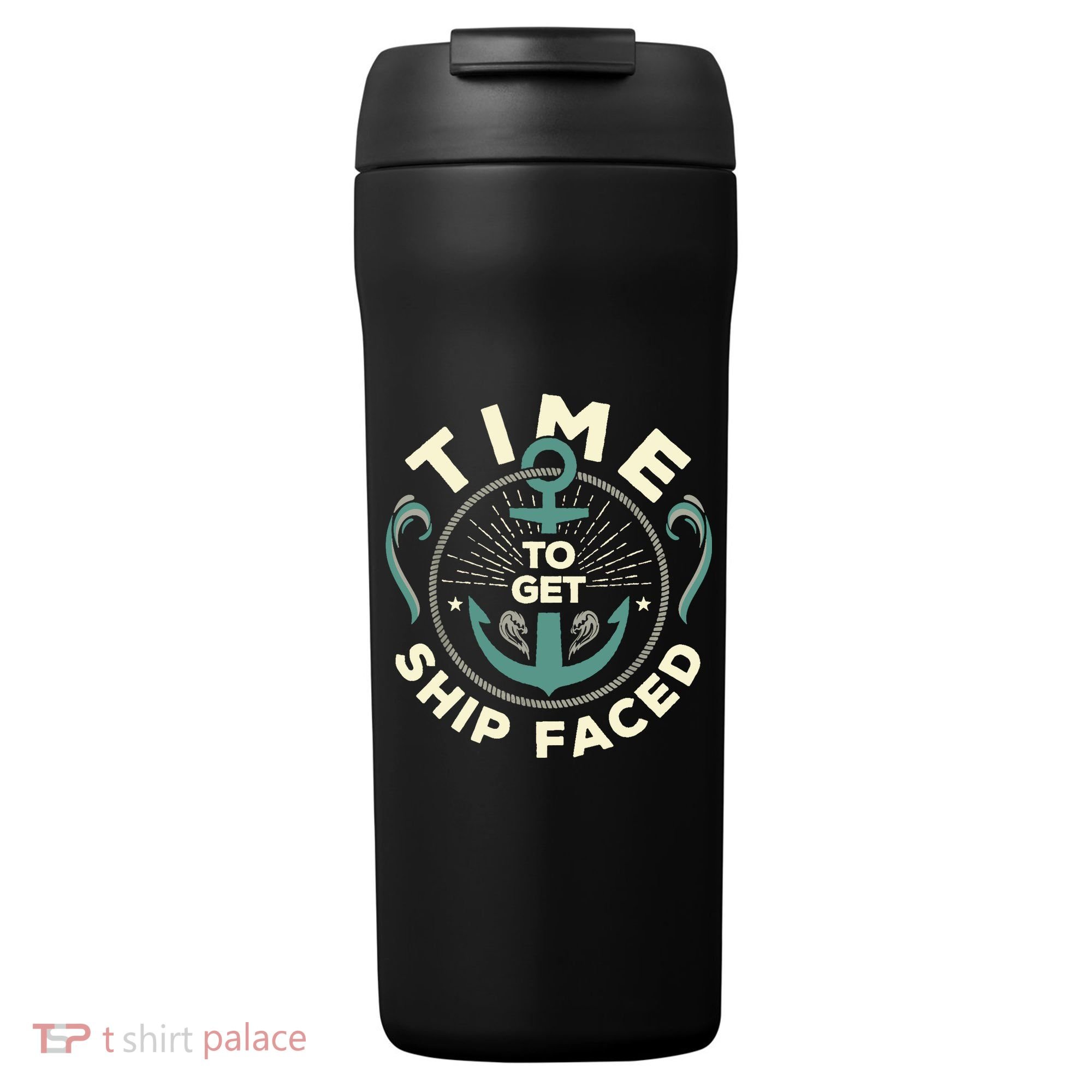 Time To Get Ship Faced Funny Cruise 24oz Duet Stainless Steel Tumbler