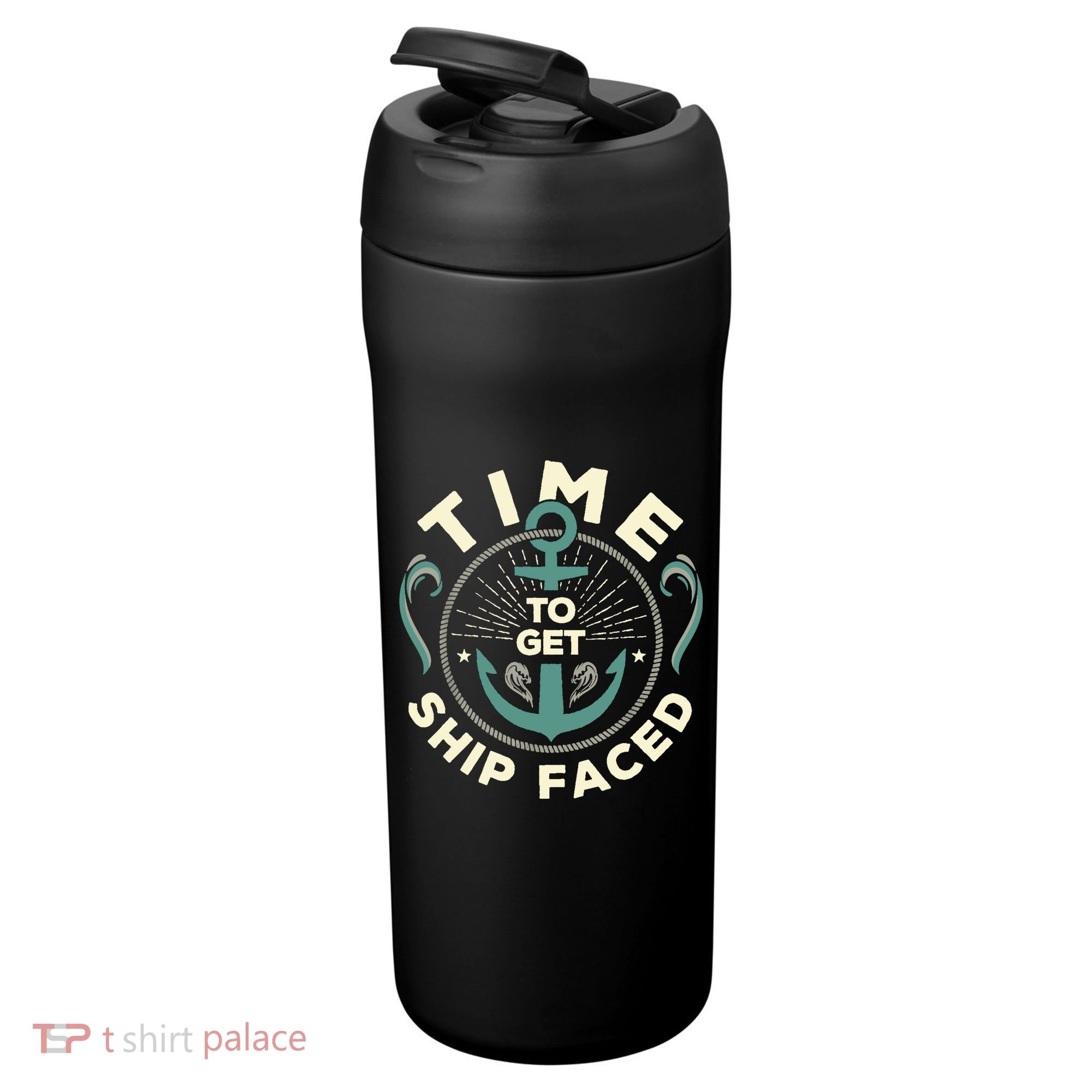 Time To Get Ship Faced Funny Cruise 24oz Duet Stainless Steel Tumbler